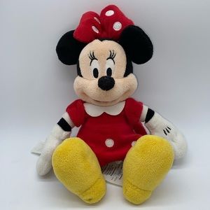 Disney Store Minnie Mouse Plush Stuffed Animal Toy 10”